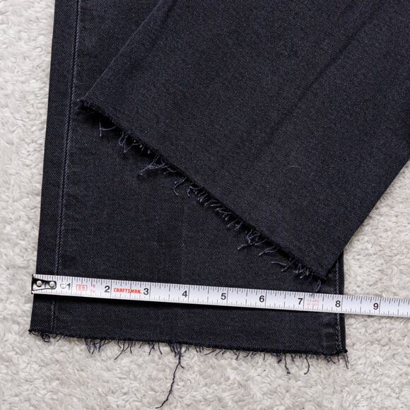 GAP Kick Fit Black High Rise Cropped Ankle Flare Jeans Denim 28 6 NWOT - Picture 8 of 15